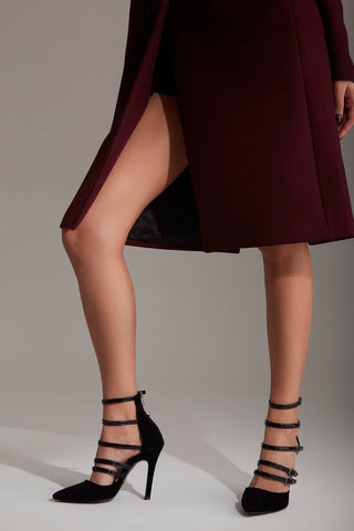 Otto İnce Topuk 10 Cm Siyah Stiletto