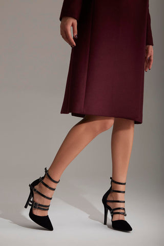 Otto İnce Topuk 10 Cm Siyah Stiletto