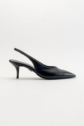 Cosy İnce Topuk 7 Cm Siyah Mat Stiletto