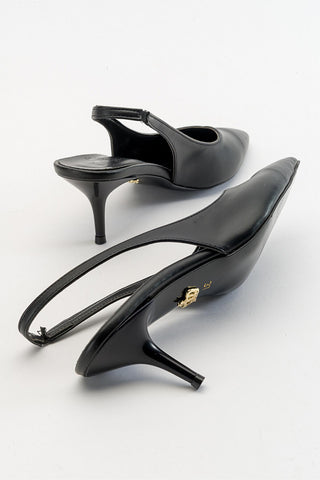 Cosy İnce Topuk 7 Cm Siyah Mat Stiletto