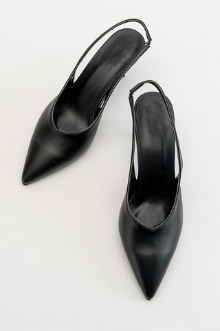 Cosy İnce Topuk 7 Cm Siyah Mat Stiletto
