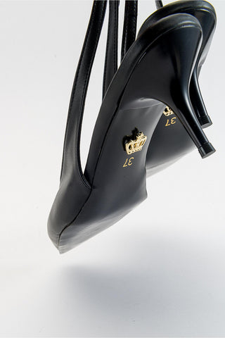 Cosy İnce Topuk 7 Cm Siyah Mat Stiletto