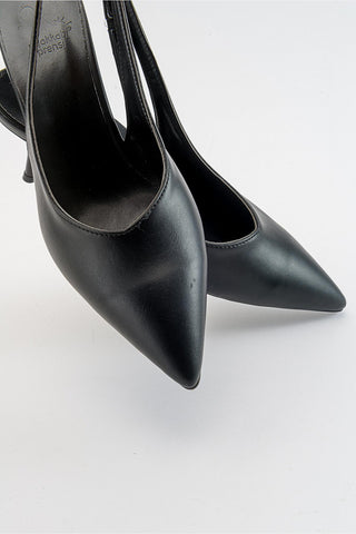 Cosy İnce Topuk 7 Cm Siyah Mat Stiletto