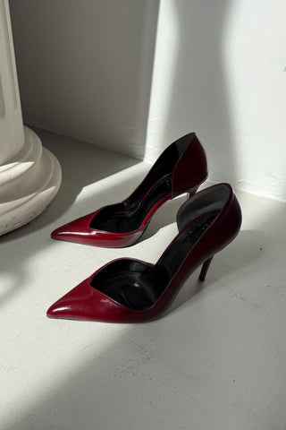 Swag İnce Topuk 10 Cm Cherry Stiletto