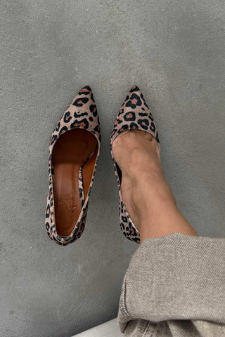 Nadja İnce Topuk 10 Cm Leopar Stiletto