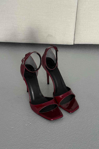 Jovie İnce Topuk 10 Cm Cherry Topuklu Ayakkabı
