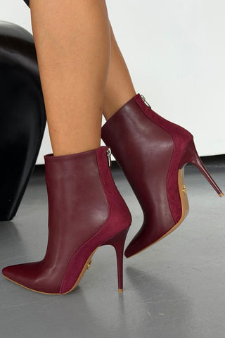 Hayes İnce Topuk 10 Cm Acı Kahve Mat Ve Süet Bot