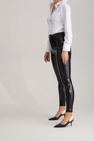Catchy İnce Topuk 7 Cm Siyah Stiletto