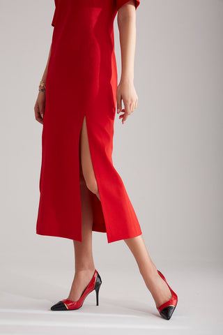 Diverse İnce Topuk 8 Cm Kırmızı Stiletto