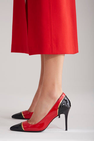 Diverse İnce Topuk 8 Cm Kırmızı Stiletto
