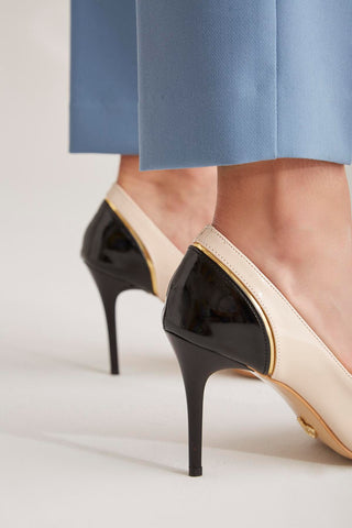 Diverse İnce Topuk 8 Cm Ten Stiletto
