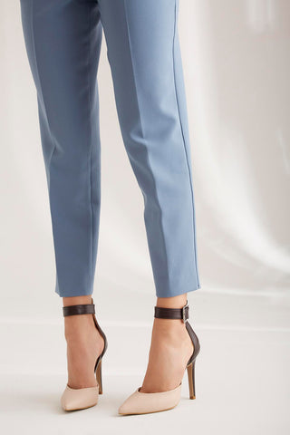 153 02 Walk İnce Topuk 10 Cm Nude Kahve Stiletto