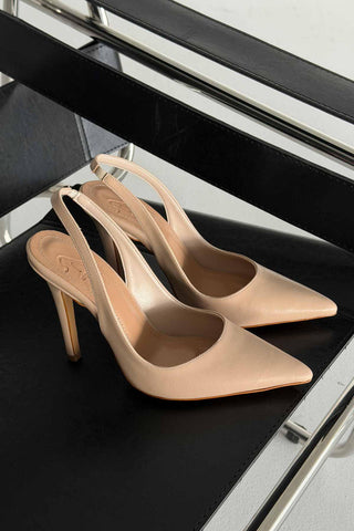 Monica İnce Topuk 10 Cm Nude Mat Stiletto