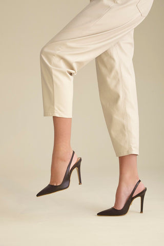 Monica İnce Topuk 10 Cm Kahverengi Mat Stiletto