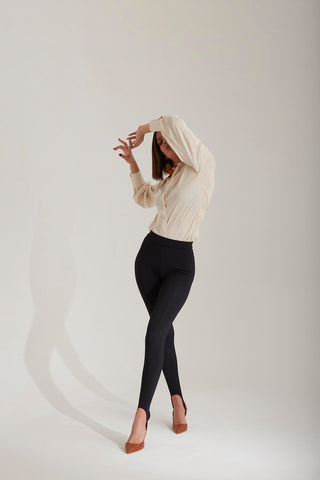 Lydian Kalın Topuk 8 Cm Taba Mat Stiletto