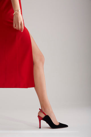 Robin İnce Topuk 8 Cm Kırmızı Stiletto