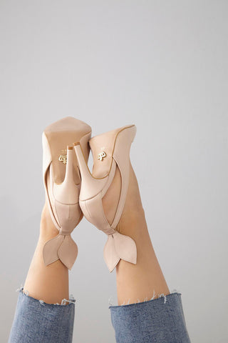 Thumper İnce Topuk 8 Cm Nude Mat Stiletto