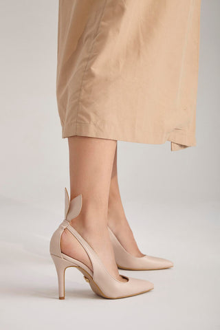 Thumper İnce Topuk 8 Cm Nude Mat Stiletto