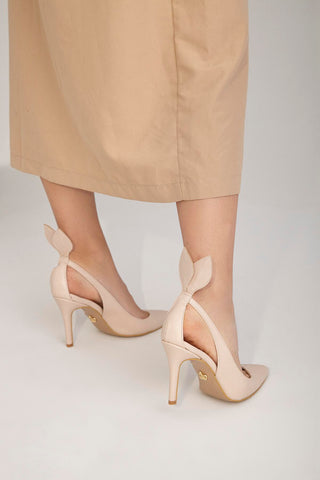 Thumper İnce Topuk 8 Cm Nude Mat Stiletto