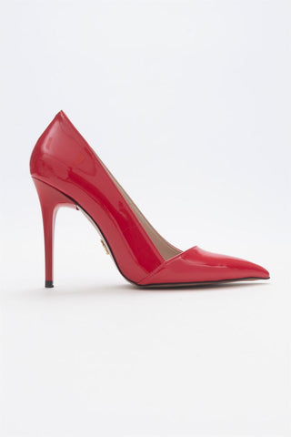 Retha İnce Topuk 10 Cm Kırmızı Stiletto