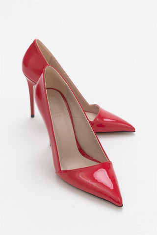 Retha İnce Topuk 10 Cm Kırmızı Stiletto
