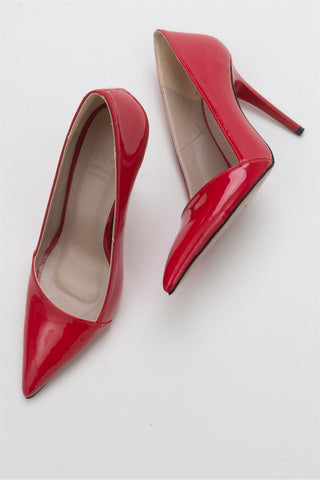 Retha İnce Topuk 10 Cm Kırmızı Stiletto